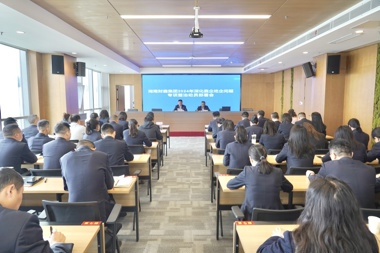 【清廉?財鑫】湖南財鑫集團召開2024年深化靠企吃企問題專項整治工作動員部署會